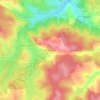 Chaudeyraguet topographic map, elevation, terrain