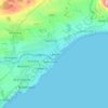 Leven topographic map, elevation, terrain