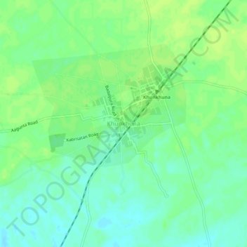 Khunkhuna topographic map, elevation, terrain