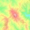 Cantareira topographic map, elevation, terrain