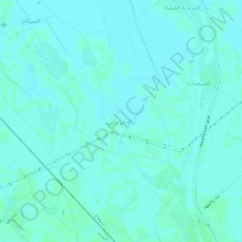 Nazlat Abu Ras topographic map, elevation, terrain
