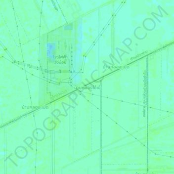 Ban Nong Ai Khe topographic map, elevation, terrain