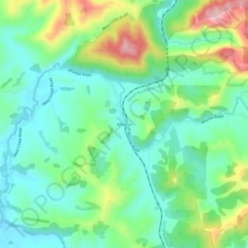 Ahuroa topographic map, elevation, terrain