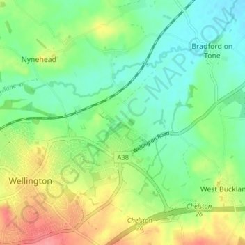 Ham topographic map, elevation, terrain