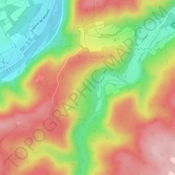 La Petite Fagnole topographic map, elevation, terrain