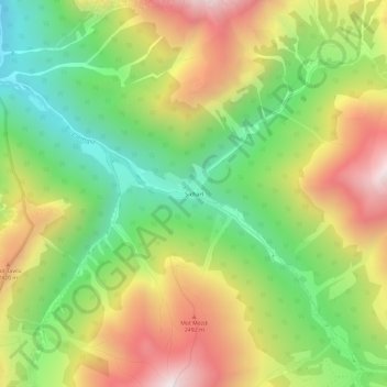 S-charl topographic map, elevation, terrain