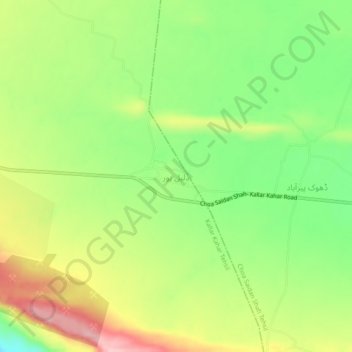 Dalel Pur topographic map, elevation, terrain