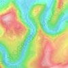 Symonds Yat topographic map, elevation, terrain