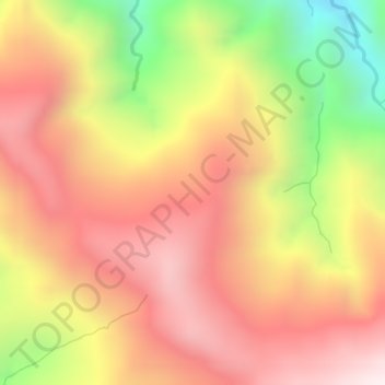 Tinggilbet / Dangbet topographic map, elevation, terrain