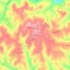 Dawson topographic map, elevation, terrain