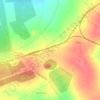 Ogies topographic map, elevation, terrain