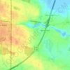 Skerne topographic map, elevation, terrain