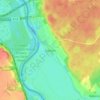 Świecko topographic map, elevation, terrain