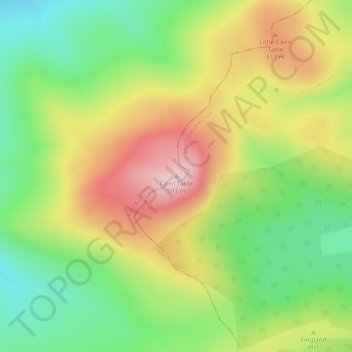 Cairn Table topographic map, elevation, terrain