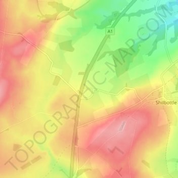 Deanmoor topographic map, elevation, terrain