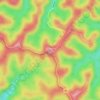 Mount Simpson topographic map, elevation, terrain