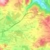 As Brañas topographic map, elevation, terrain