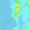 Brightview topographic map, elevation, terrain