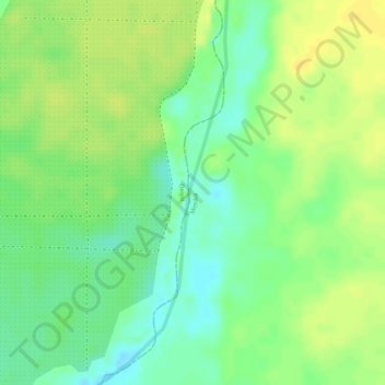 Kwamki topographic map, elevation, terrain