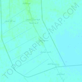 Mutlaq topographic map, elevation, terrain