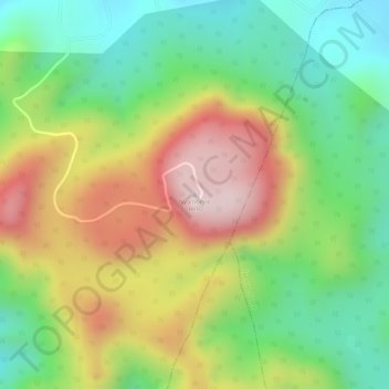 Nyambene Hills topographic map, elevation, terrain