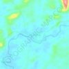 Merambang topographic map, elevation, terrain