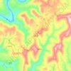 岳东镇 topographic map, elevation, terrain