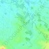 Les Robins topographic map, elevation, terrain