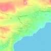 Pesada topographic map, elevation, terrain