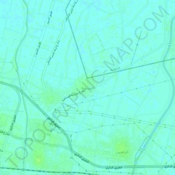 Al Qasriyah topographic map, elevation, terrain