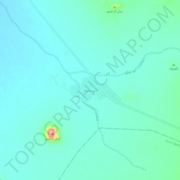 Abu Nakhlah topographic map, elevation, terrain