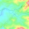 Surau topographic map, elevation, terrain