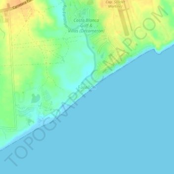 Farallon topographic map, elevation, terrain