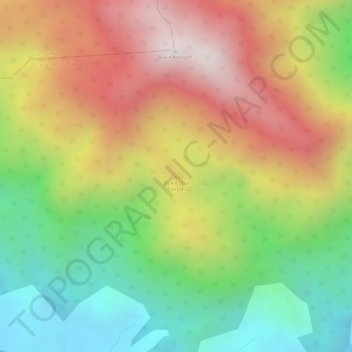 Bukit Ulu Temoh topographic map, elevation, terrain