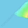 мыс Тарханкут topographic map, elevation, terrain