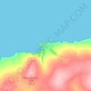 Mwnt topographic map, elevation, terrain