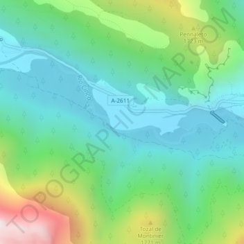 el Plan topographic map, elevation, terrain