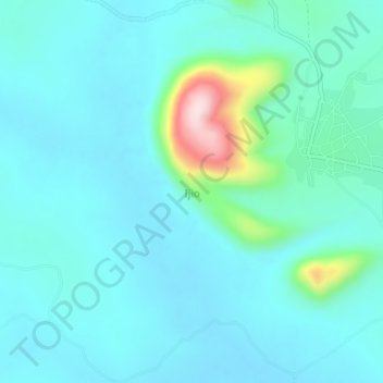 Ijio topographic map, elevation, terrain