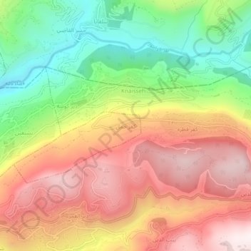 Kfar Hamel topographic map, elevation, terrain