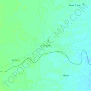 Chicligasta topographic map, elevation, terrain