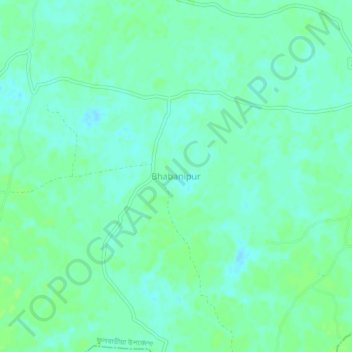 Bhabanipur topographic map, elevation, terrain