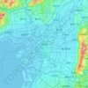 大阪市/大阪 topographic map, elevation, terrain