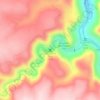 Roughlock Falls topographic map, elevation, terrain
