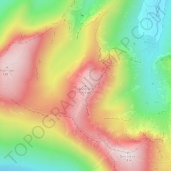 Hindscarth topographic map, elevation, terrain