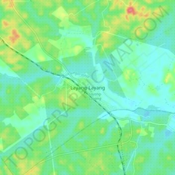 Layang-Layang topographic map, elevation, terrain