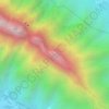 Cerro de las Mitras topographic map, elevation, terrain