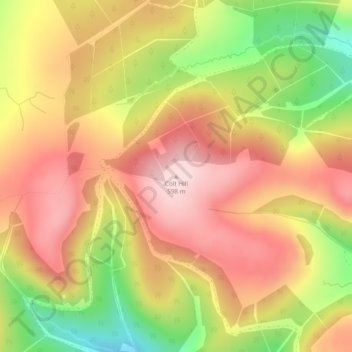 Colt Hill topographic map, elevation, terrain