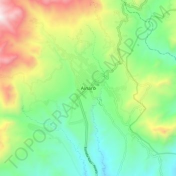 Ainaro topographic map, elevation, terrain