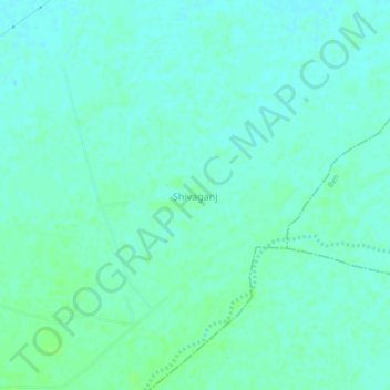 Shivaganj topographic map, elevation, terrain