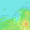 Tobermory Harbour topographic map, elevation, terrain